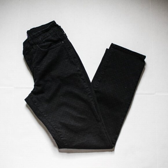 NYDJ Black Skinny Jeans Honey Comb Print S… - Picture 2 of 6
